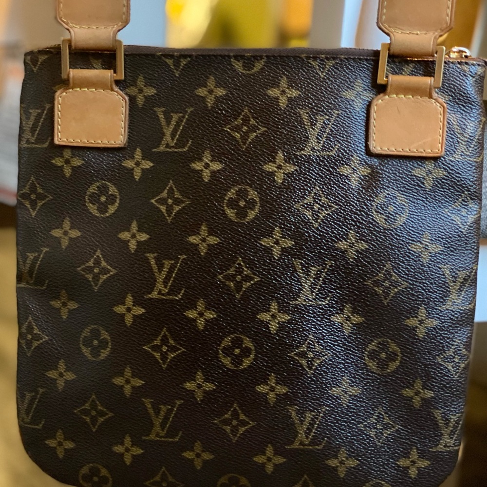 Brown Louis Vuitton crossbody purse